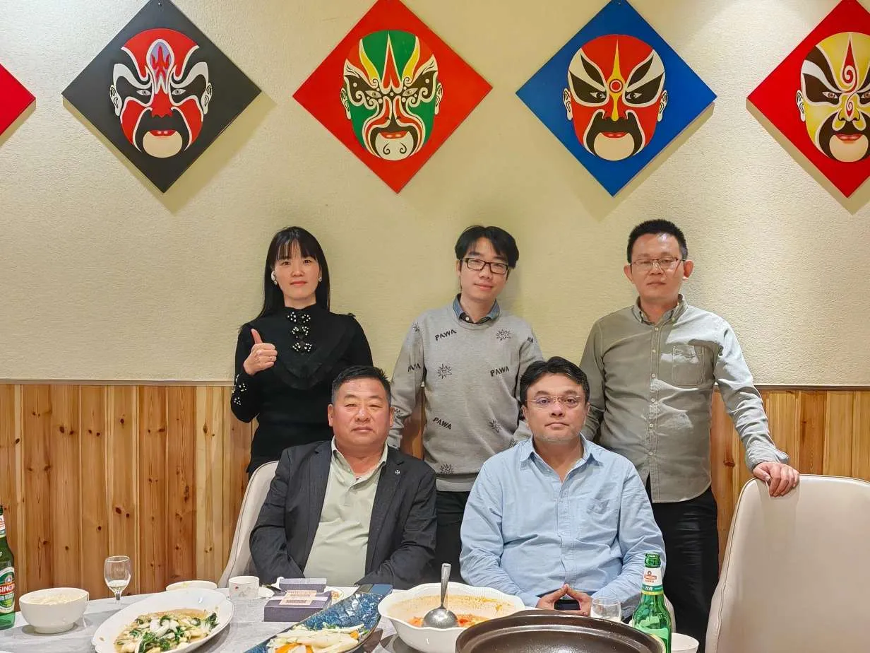 لقد كان من دواعي سروري البالغ أن نرحب بشركائنا الهنود في المصنع