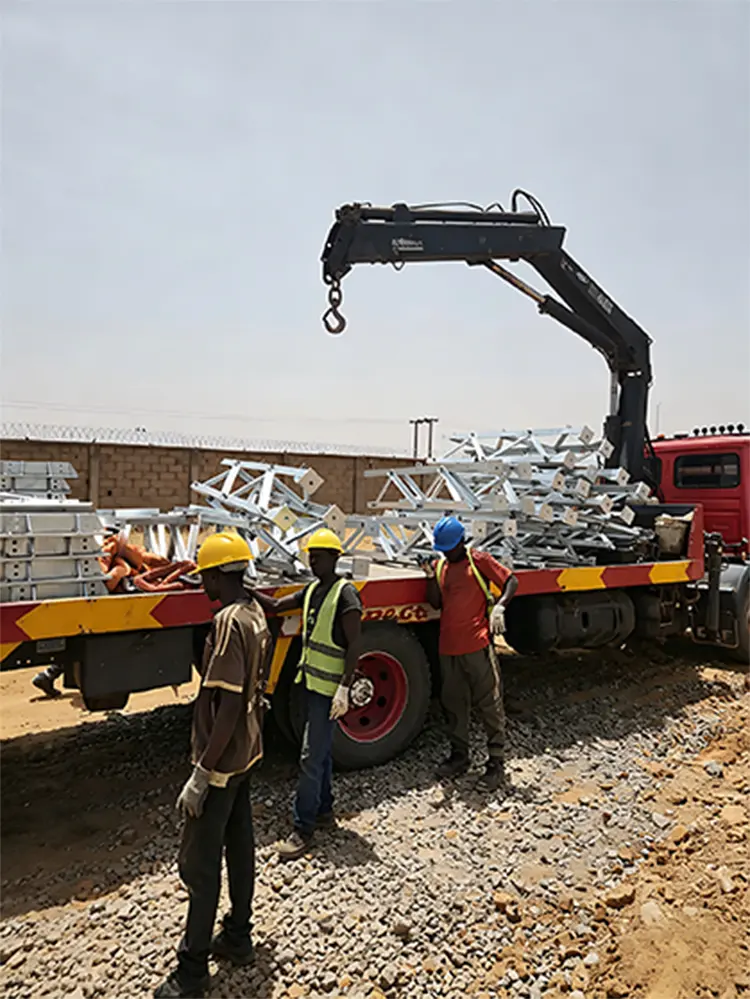 التقدم في الموقع لمشروع المحطة الفرعية Zaria 330kV في نيجيريا