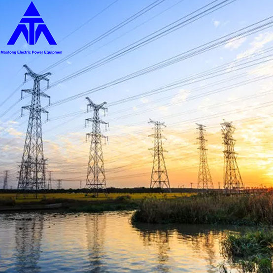 35KV 66KV الطاقة الكهربائية سقوط زاوية برج الصلب