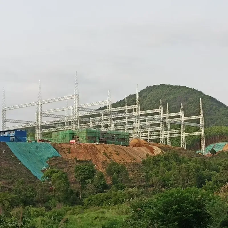 الهياكل الفولاذية لمحطات النقل الكهربائية